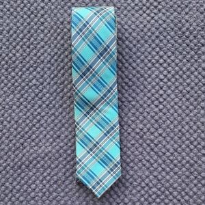 Stylish Blue Plaid Men's Tie